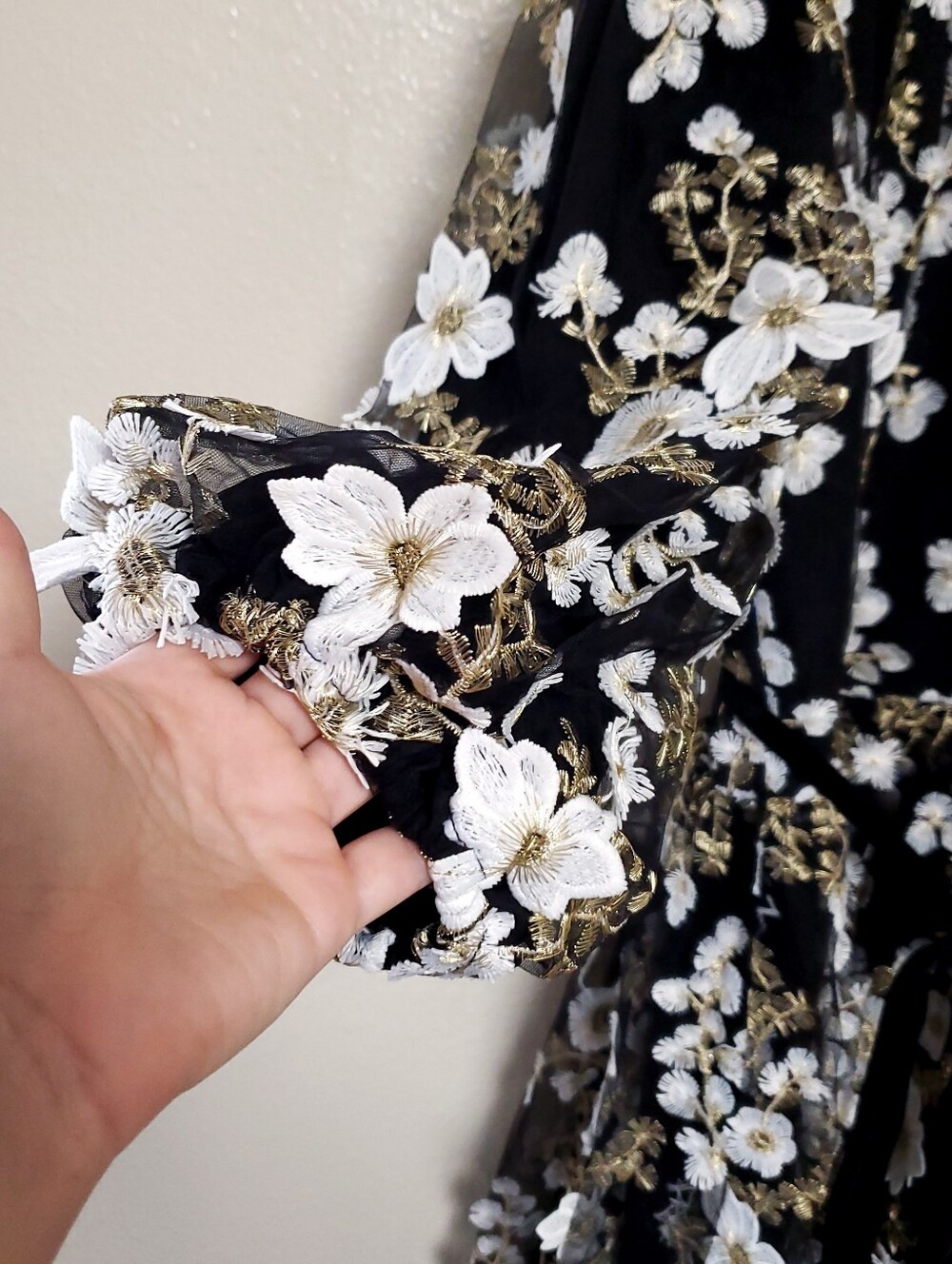 JESSAKAE Black Holly Plus Floral Midi Dress Sz 3X - Picture 10 of 11